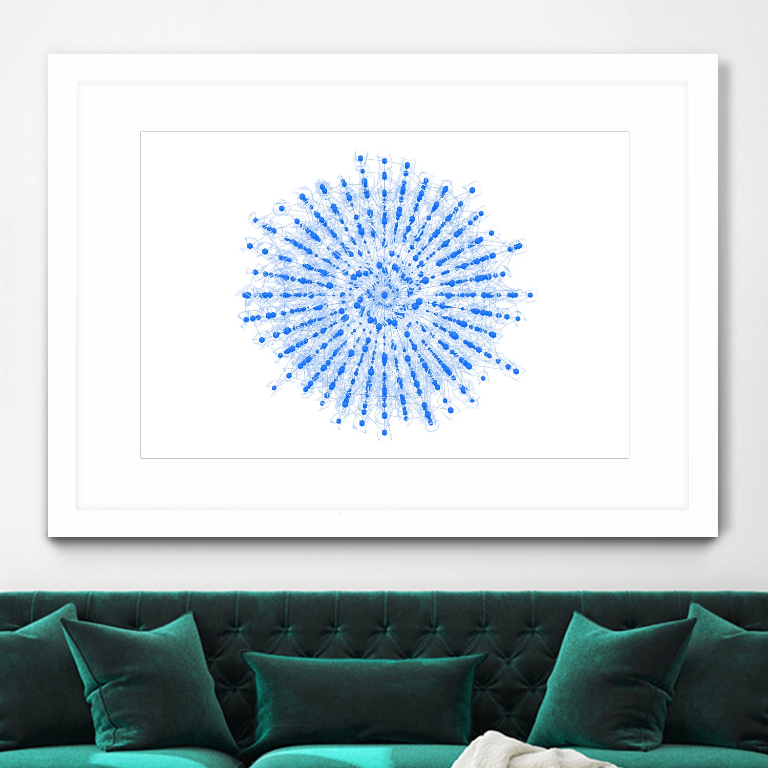 Superposition 2 by Marco Bagni on GIANT ART - blue digital drawing