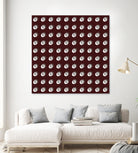 shell shape on dark burgundy bkg by Ramona Masut on GIANT ART - red digital drawing