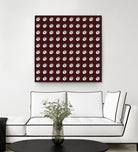 shell shape on dark burgundy bkg by Ramona Masut on GIANT ART - red digital drawing