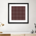 shell shape on dark burgundy bkg by Ramona Masut on GIANT ART - red digital drawing