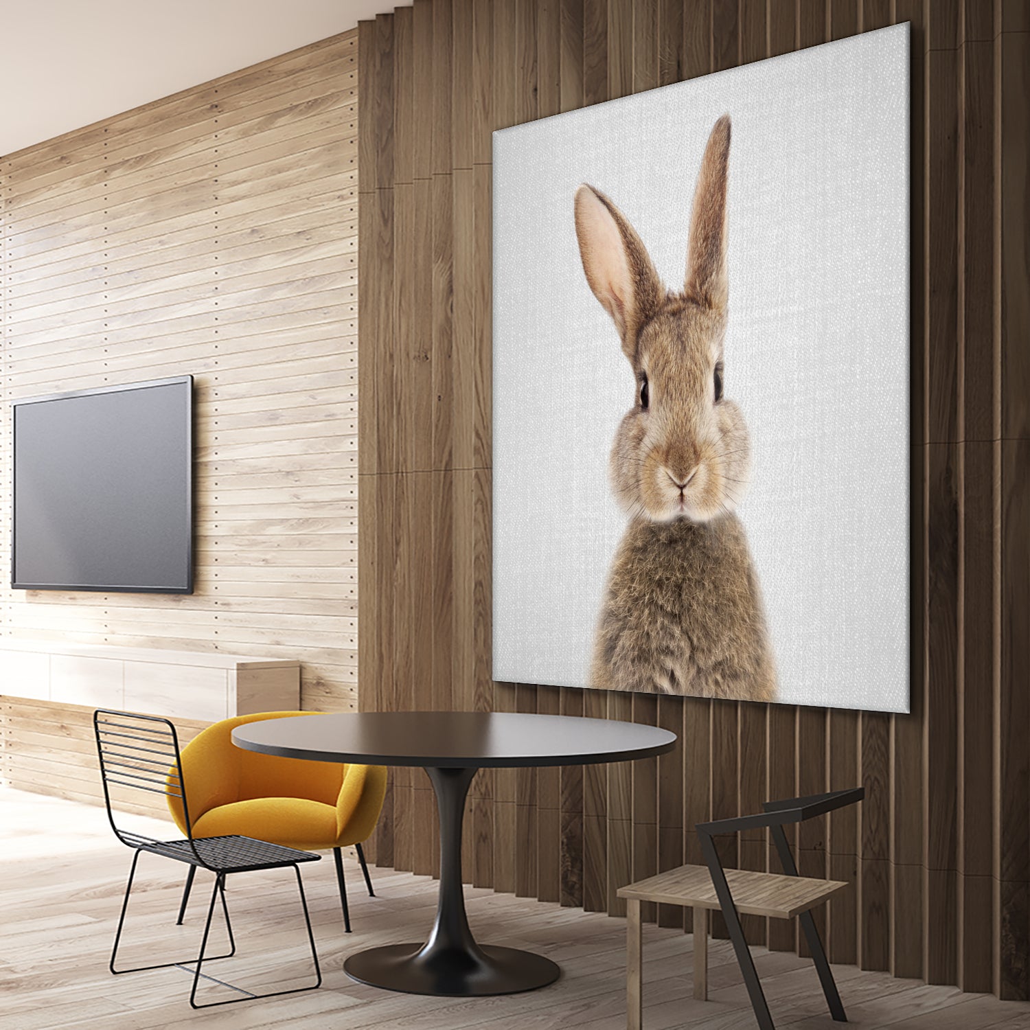 Rabbit - Colorful by Gal Pittel on GIANT ART - brown photo manipulation