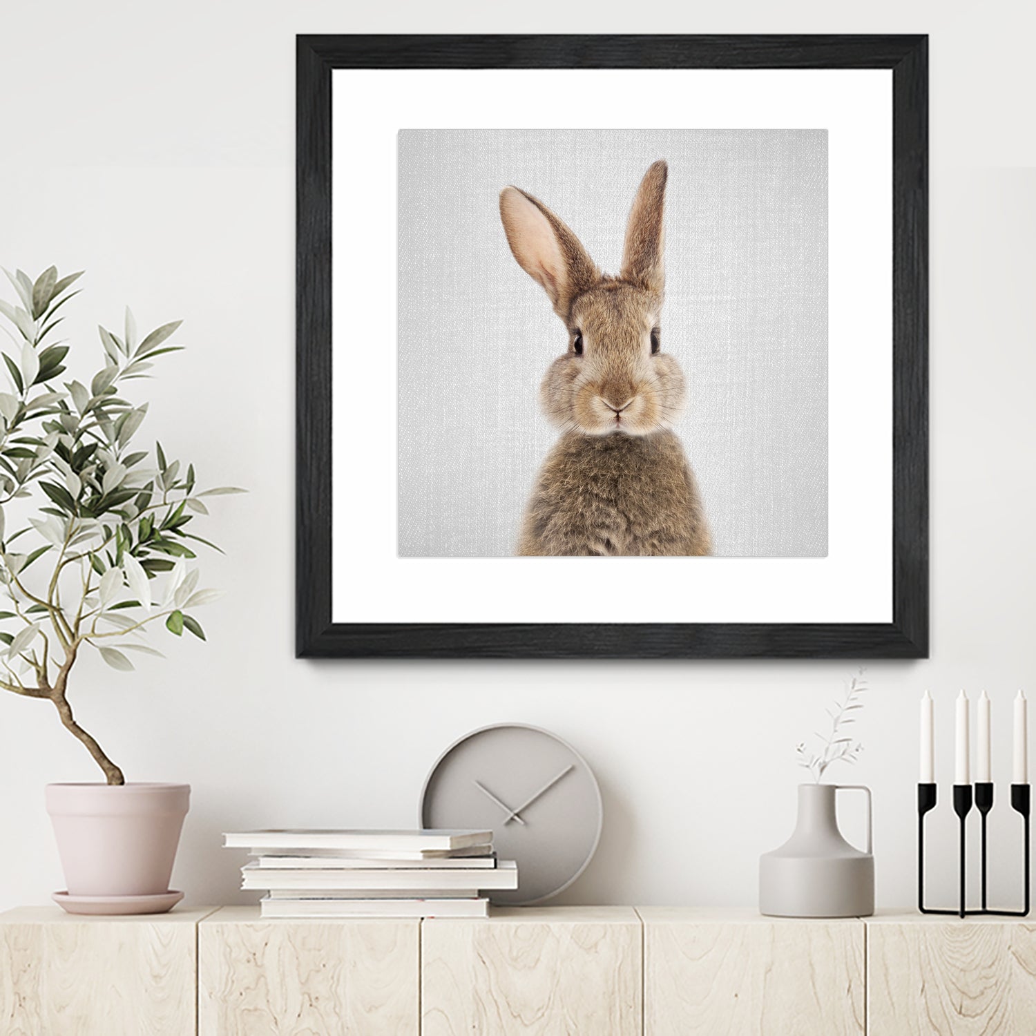 Rabbit - Colorful by Gal Pittel on GIANT ART - brown photo manipulation