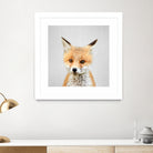 Baby Fox - Colorful by Gal Pittel on GIANT ART - orange photo illustration