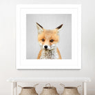 Baby Fox - Colorful by Gal Pittel on GIANT ART - orange photo illustration