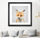 Baby Fox - Colorful by Gal Pittel on GIANT ART - orange photo illustration