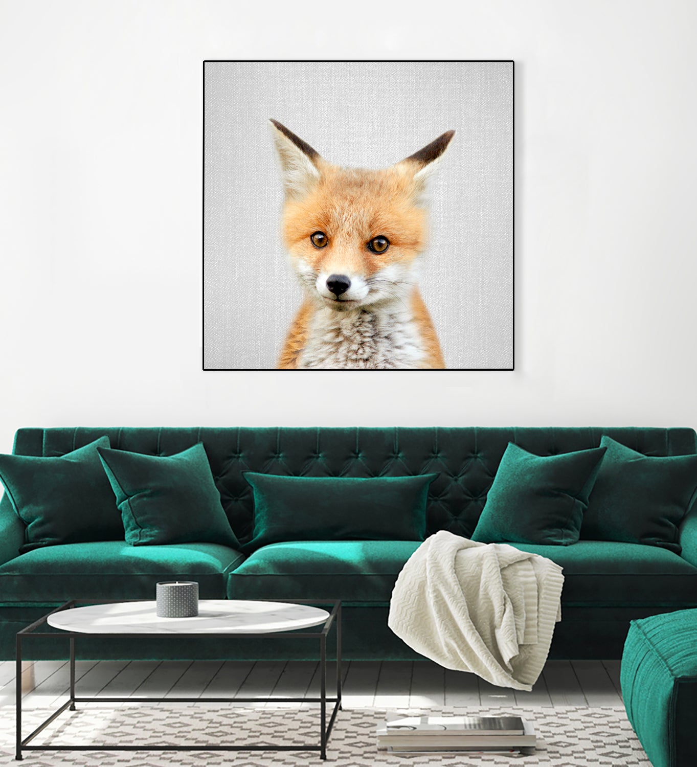 Baby Fox - Colorful by Gal Pittel on GIANT ART - orange photo illustration