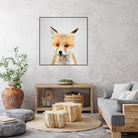 Baby Fox - Colorful by Gal Pittel on GIANT ART - orange photo illustration