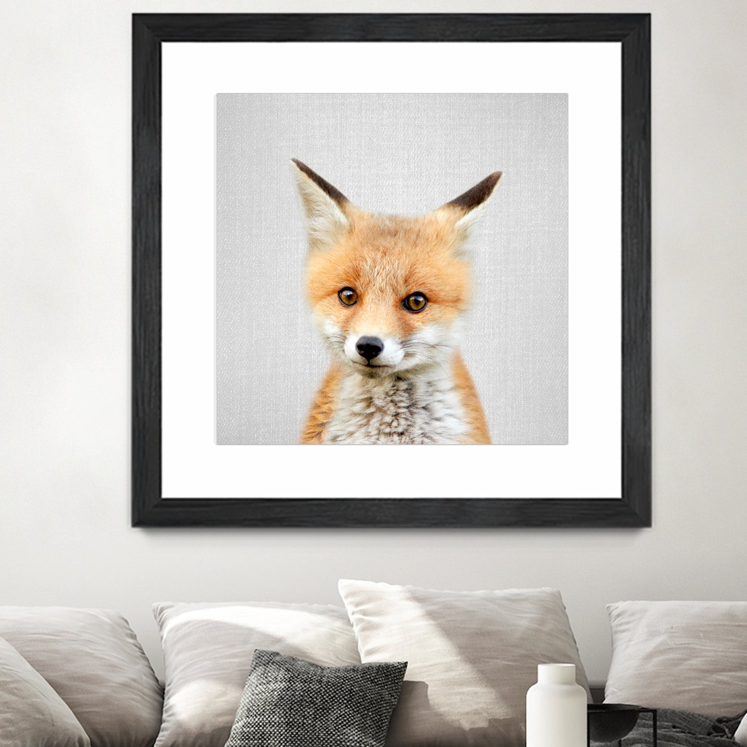 Baby Fox - Colorful by Gal Pittel on GIANT ART - orange photo illustration