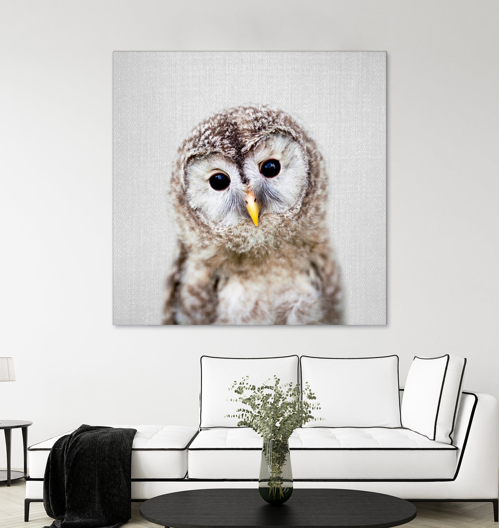 Baby Owl - Colorful by Gal Pittel on GIANT ART - brown digital painting