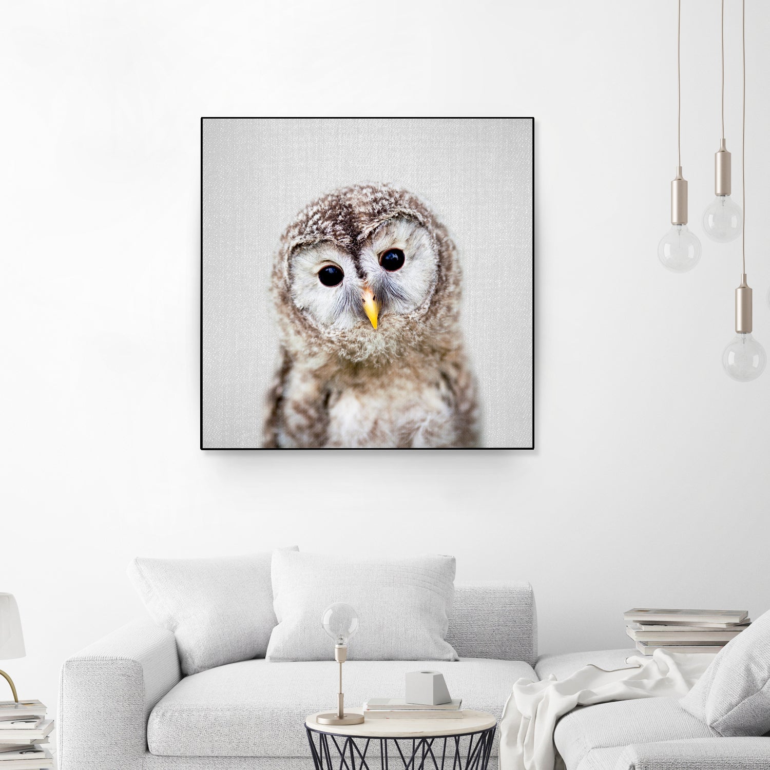 Baby Owl - Colorful by Gal Pittel on GIANT ART - brown digital painting