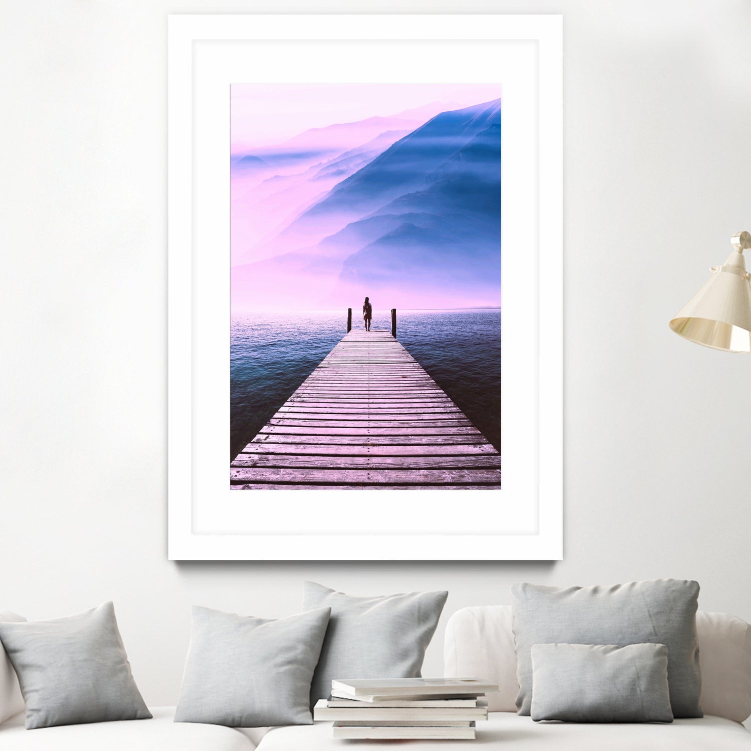 The Bridge of Freedom by GEN Z by Rigaud Mickaël on GIANT ART - fuchsia photo illustration