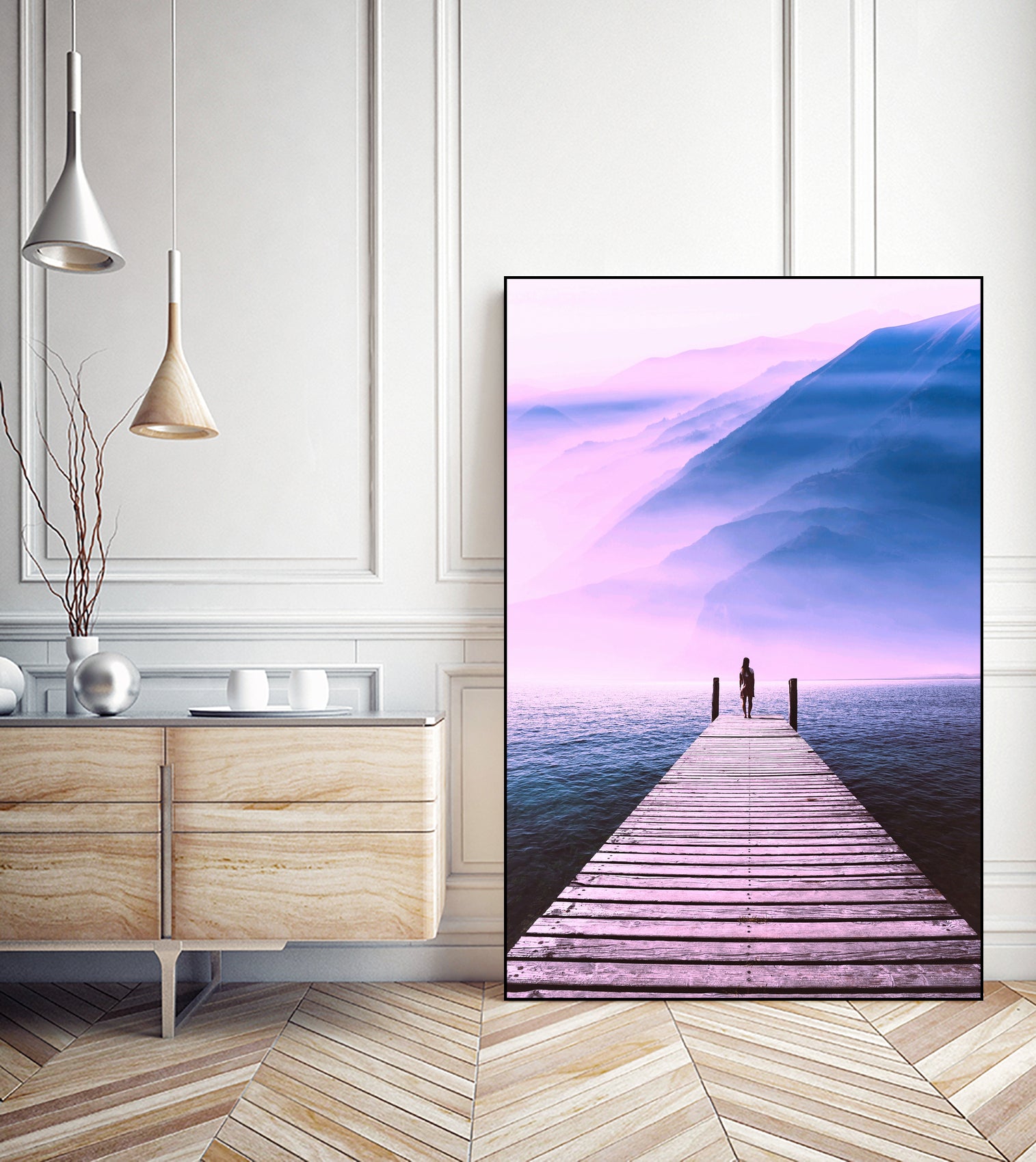 The Bridge of Freedom by GEN Z by Rigaud Mickaël on GIANT ART - fuchsia photo illustration