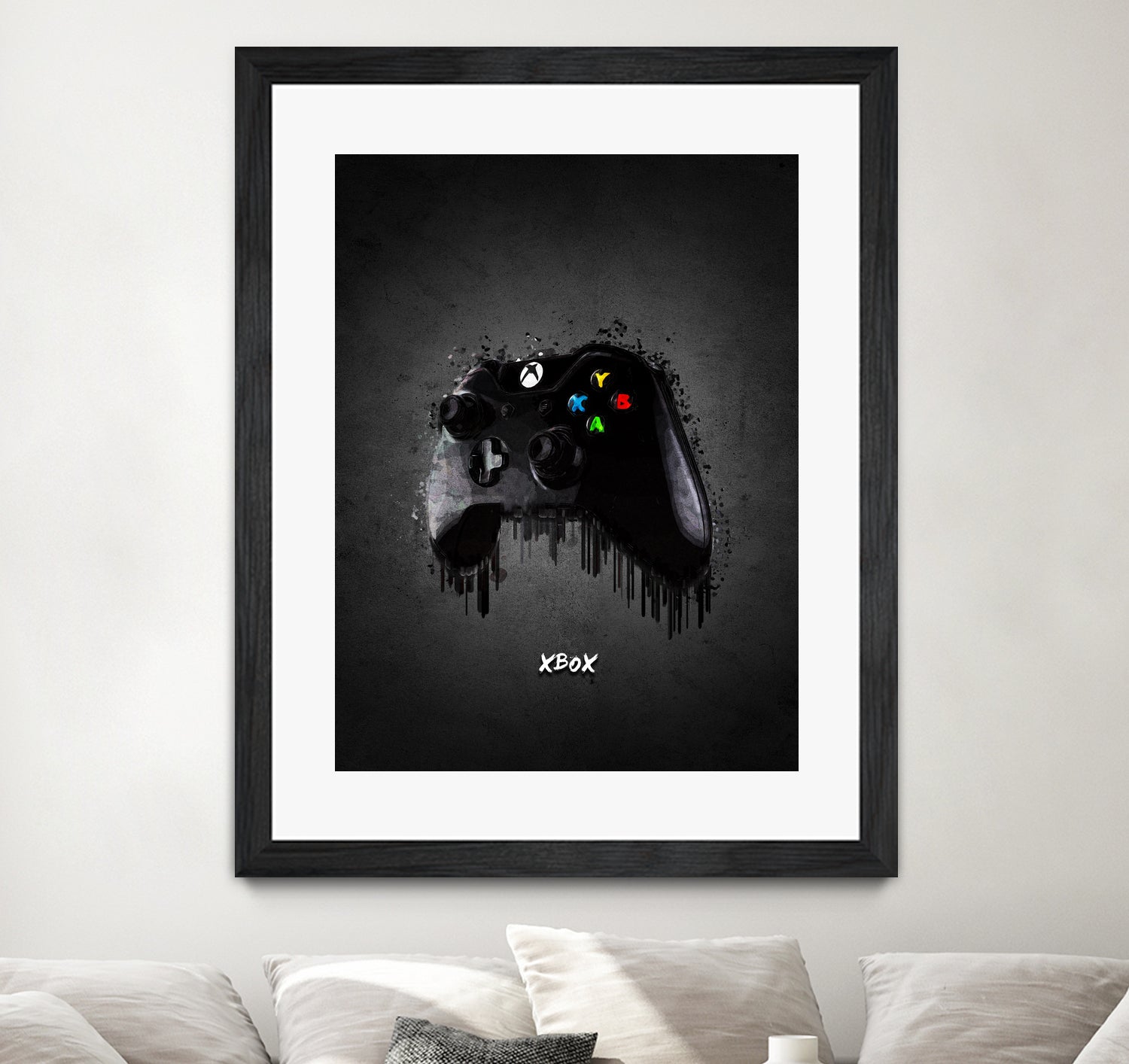 xbox joystick by Gabriel Fernando on GIANT ART - black game design