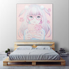 Gamer Girl 4 by Kaoru Hasegawa on GIANT ART - pink mixed media