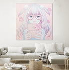 Gamer Girl 4 by Kaoru Hasegawa on GIANT ART - pink mixed media