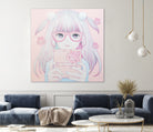 Gamer Girl 4 by Kaoru Hasegawa on GIANT ART - pink mixed media