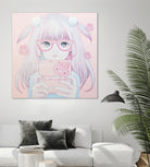 Gamer Girl 4 by Kaoru Hasegawa on GIANT ART - pink mixed media