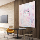 Gamer Girl 4 by Kaoru Hasegawa on GIANT ART - pink mixed media