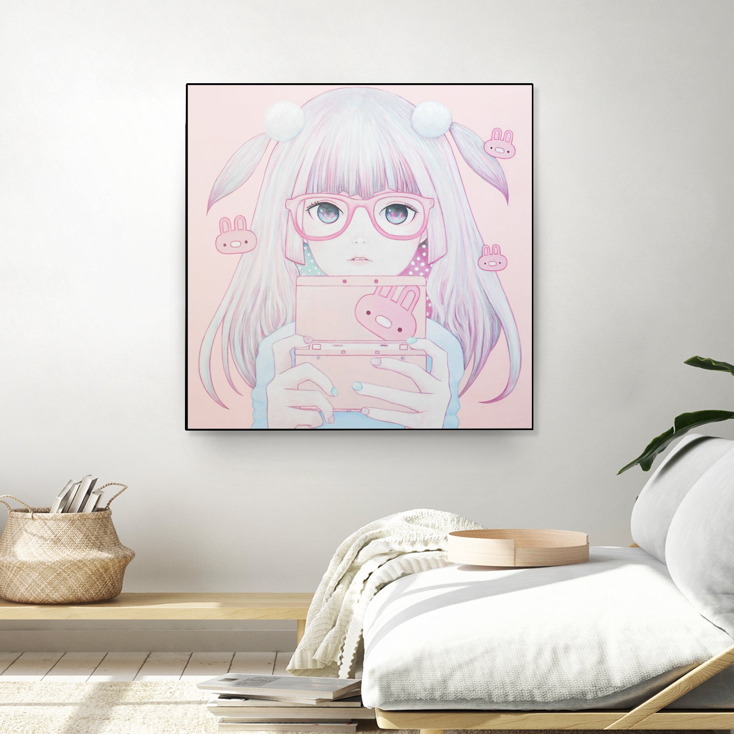 Gamer Girl 4 by Kaoru Hasegawa on GIANT ART - pink mixed media