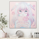 Gamer Girl 4 by Kaoru Hasegawa on GIANT ART - pink mixed media