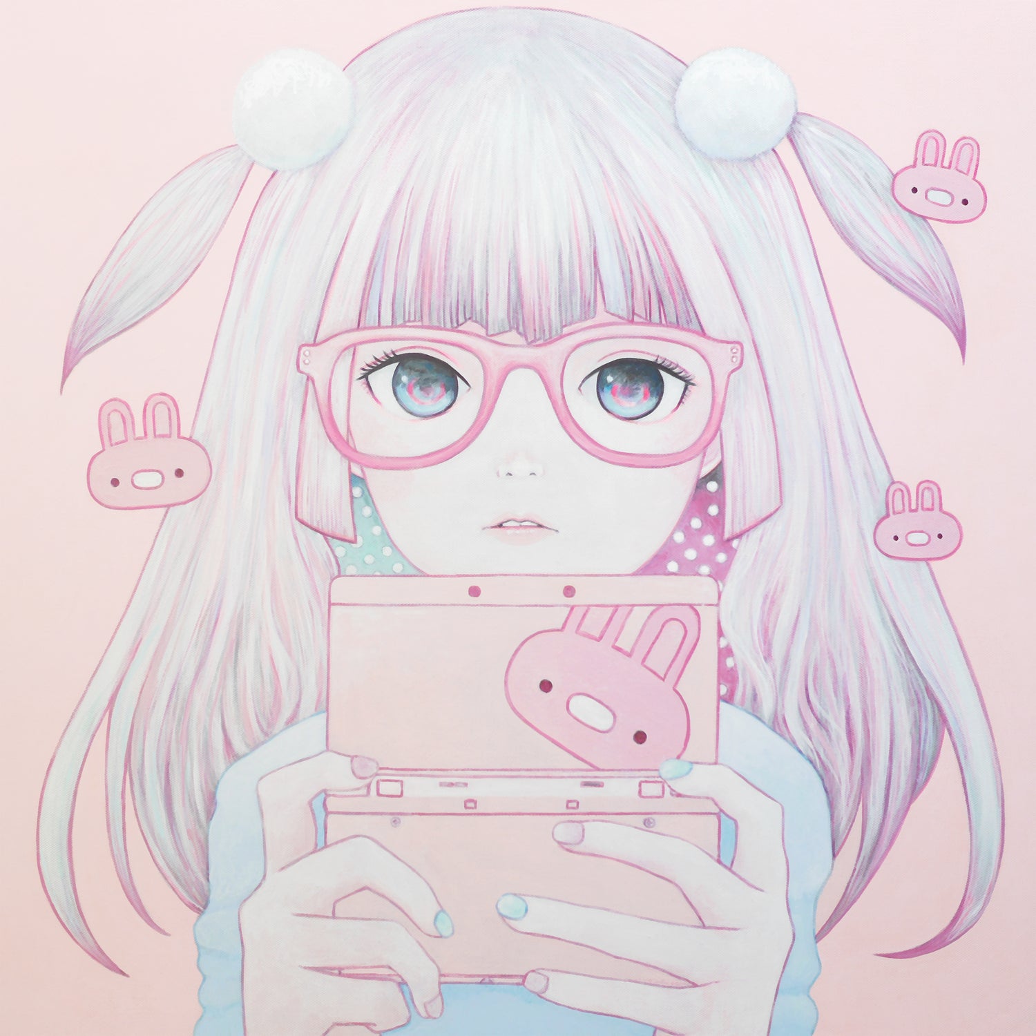 Gamer Girl 4 by Kaoru Hasegawa on GIANT ART - pink mixed media