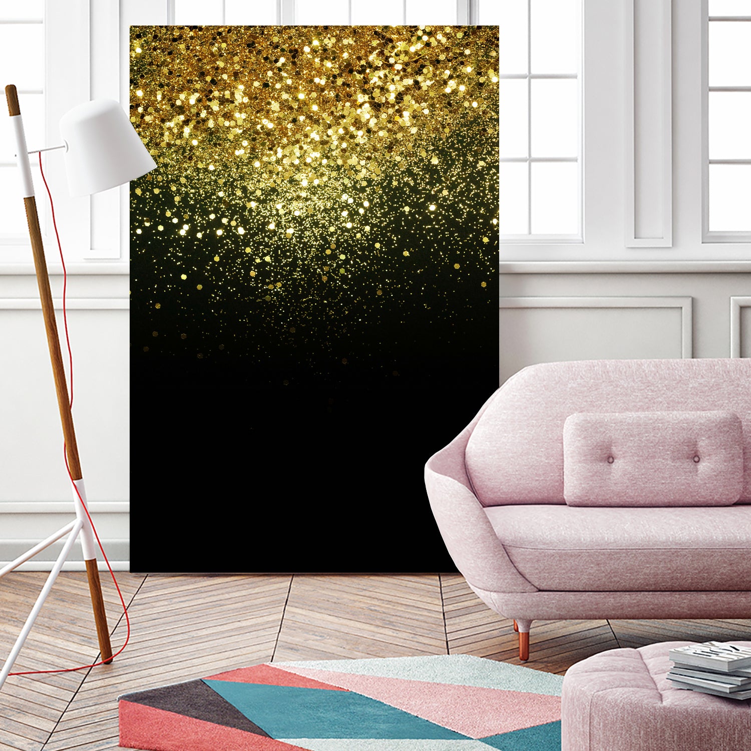 Sparkling Gold Glitter Glam #1 #shiny #decor #art by Anita & Bella Jantz on GIANT ART - yellow photo manipulation