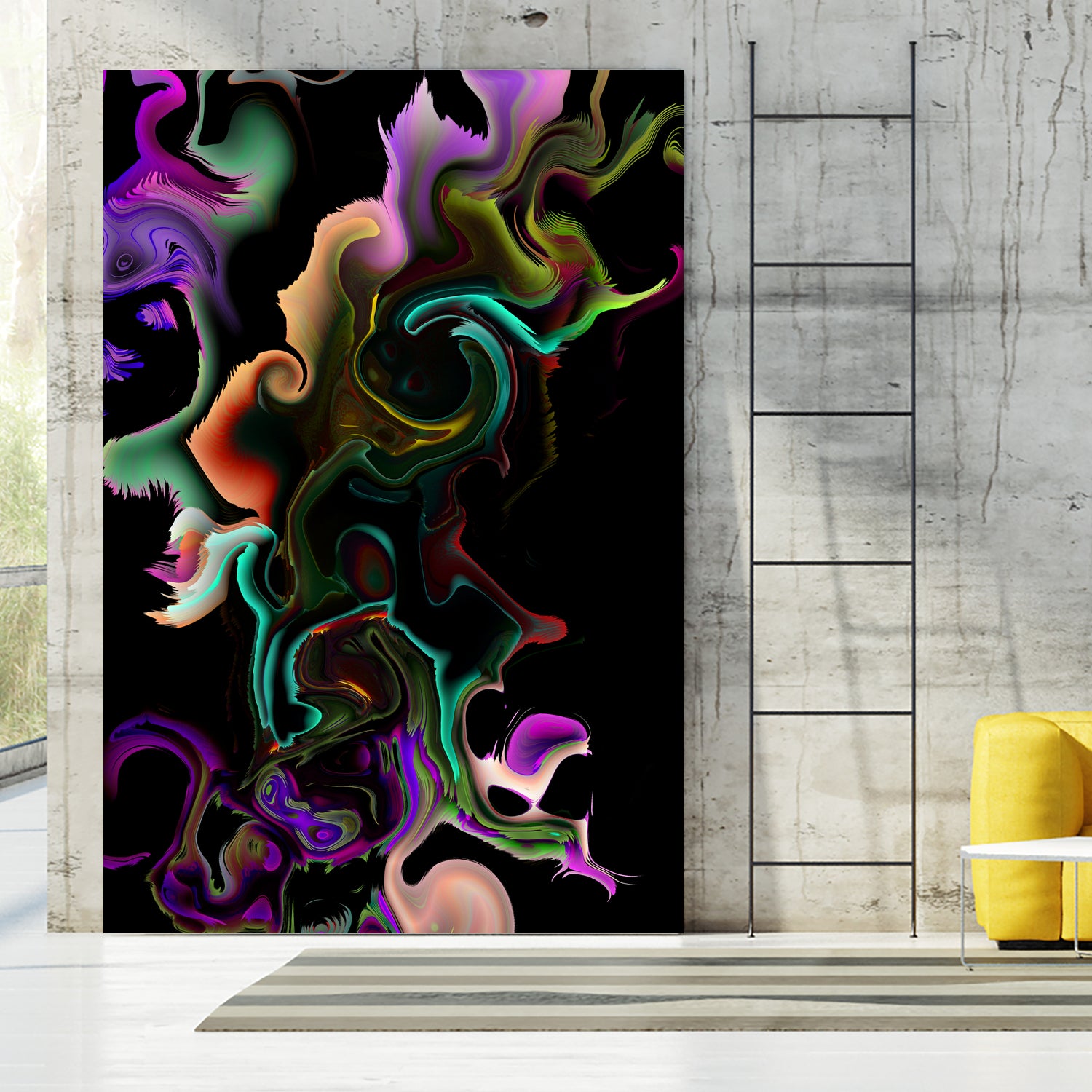 acrylic marble by Haris Kavalla on GIANT ART - black digital painting