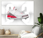 Air Jordan 03s by Francesco Scura on GIANT ART - red digital painting