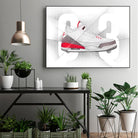 Air Jordan 03s by Francesco Scura on GIANT ART - red digital painting