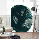 Malachite with Rose Gold Glitter #1 #shiny #gem #decor #art by Anita & Bella Jantz on GIANT ART - green photo illustration