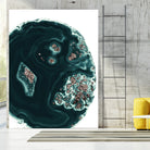 Malachite with Rose Gold Glitter #1 #shiny #gem #decor #art by Anita & Bella Jantz on GIANT ART - green photo illustration