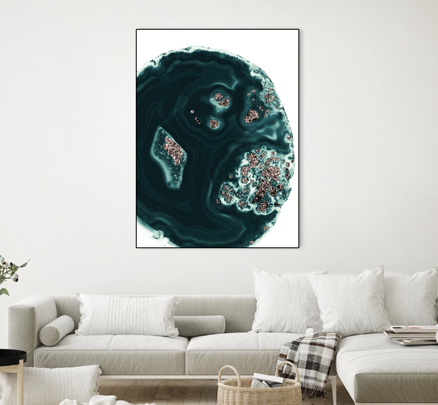 Malachite with Rose Gold Glitter #1 #shiny #gem #decor #art by Anita & Bella Jantz on GIANT ART - green photo illustration