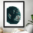 Malachite with Rose Gold Glitter #1 #shiny #gem #decor #art by Anita & Bella Jantz on GIANT ART - green photo illustration