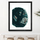 Malachite with Rose Gold Glitter #1 #shiny #gem #decor #art by Anita & Bella Jantz on GIANT ART - green photo illustration