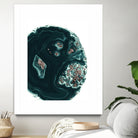 Malachite with Rose Gold Glitter #1 #shiny #gem #decor #art by Anita & Bella Jantz on GIANT ART - green photo illustration