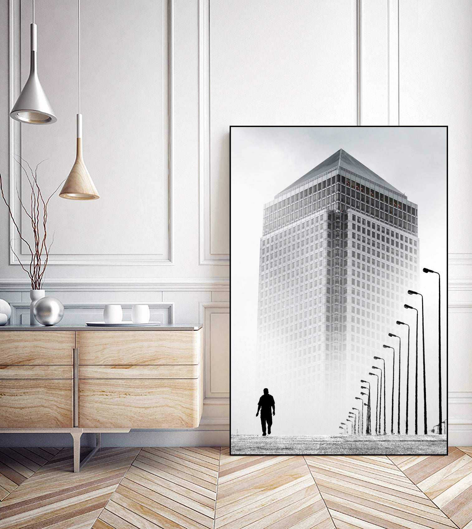 Alone In The City by GEN Z by Rigaud Mickaël on GIANT ART - gray photo illustration