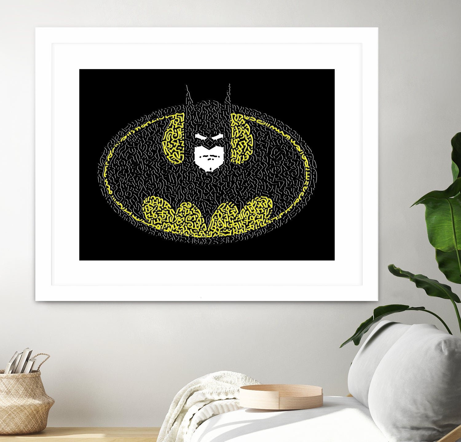 Batman Logo by Caroline BESSIERES on GIANT ART - black digital drawing