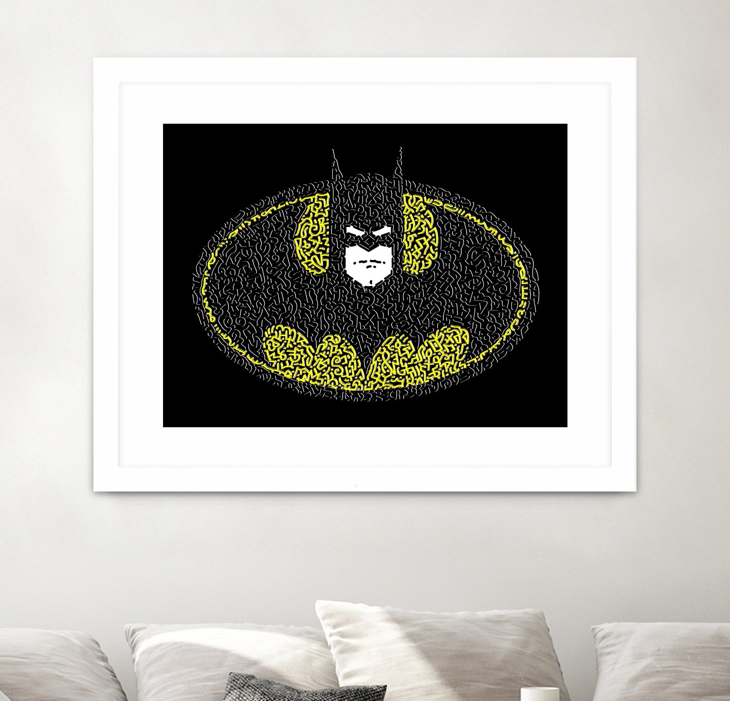 Batman Logo by Caroline BESSIERES on GIANT ART - black digital drawing