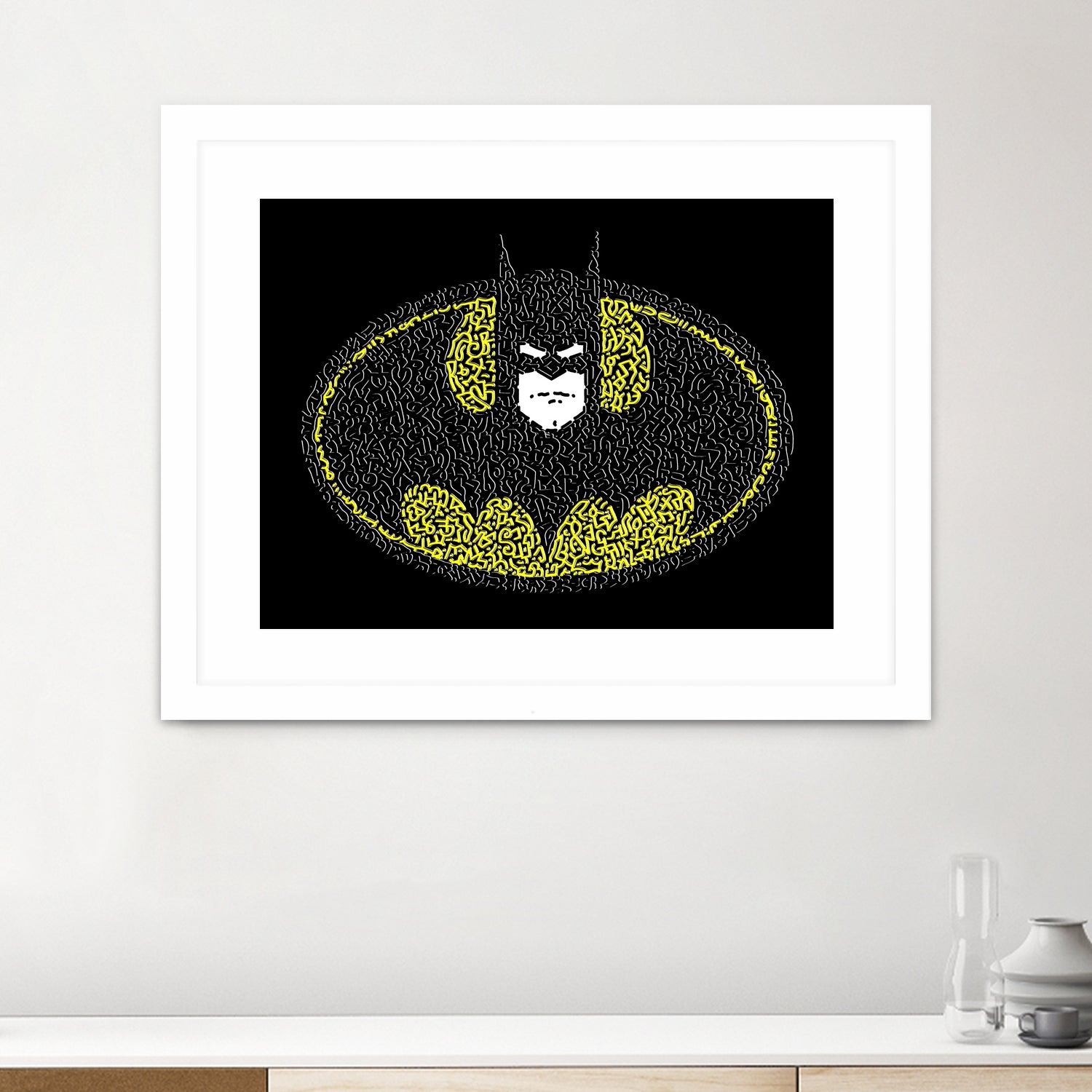 Batman Logo by Caroline BESSIERES on GIANT ART - black digital drawing