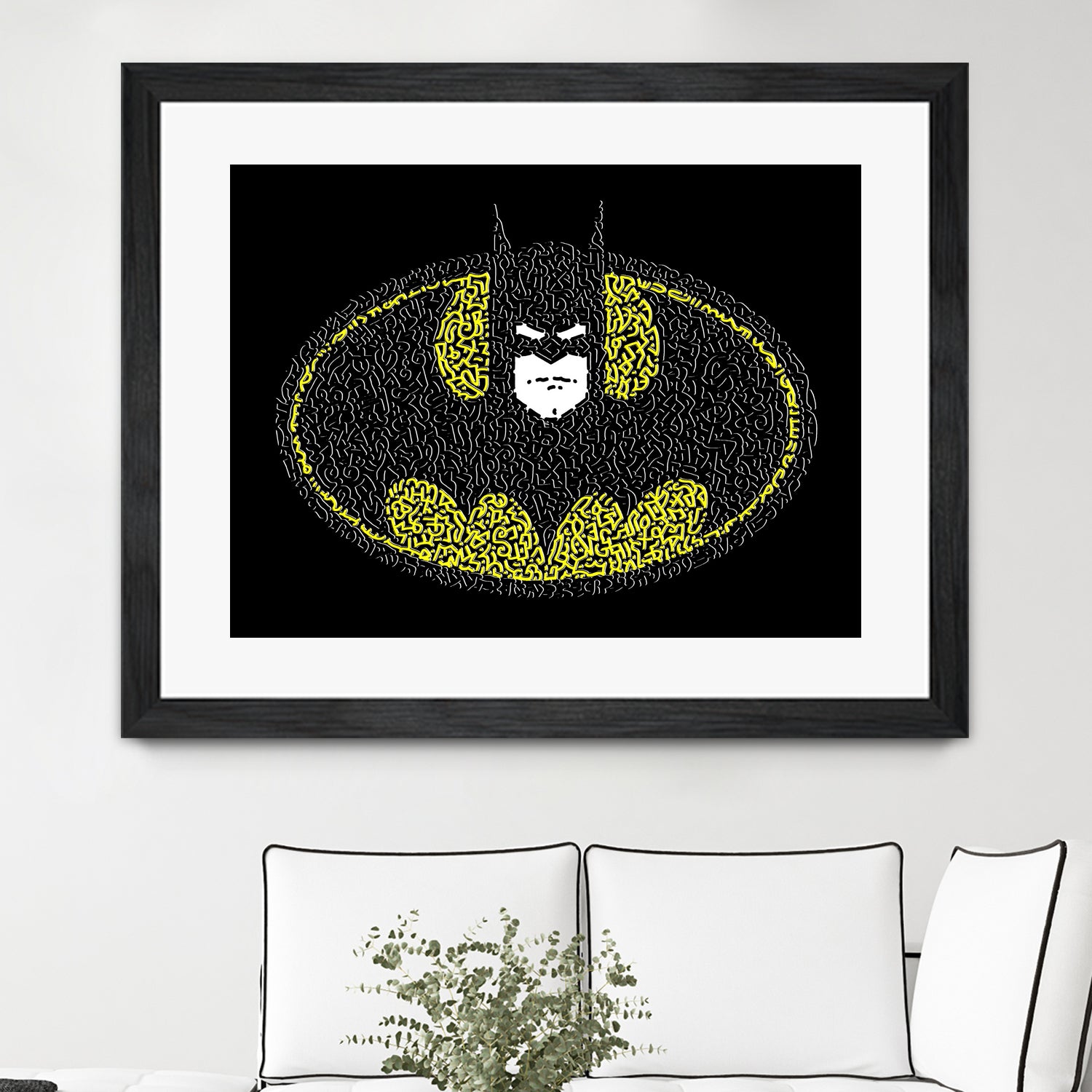 Batman Logo by Caroline BESSIERES on GIANT ART - black digital drawing