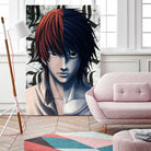 DEATHNOTE L and light by MCAshe 24 on GIANT ART - gray digital painting