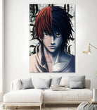 DEATHNOTE L and light by MCAshe 24 on GIANT ART - gray digital painting