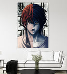 DEATHNOTE L and light by MCAshe 24 on GIANT ART - gray digital painting