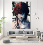 DEATHNOTE L and light by MCAshe 24 on GIANT ART - gray digital painting