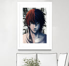 DEATHNOTE L and light by MCAshe 24 on GIANT ART - gray digital painting