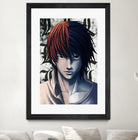 DEATHNOTE L and light by MCAshe 24 on GIANT ART - gray digital painting