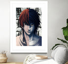 DEATHNOTE L and light by MCAshe 24 on GIANT ART - gray digital painting