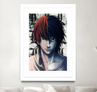 DEATHNOTE L and light by MCAshe 24 on GIANT ART - gray digital painting