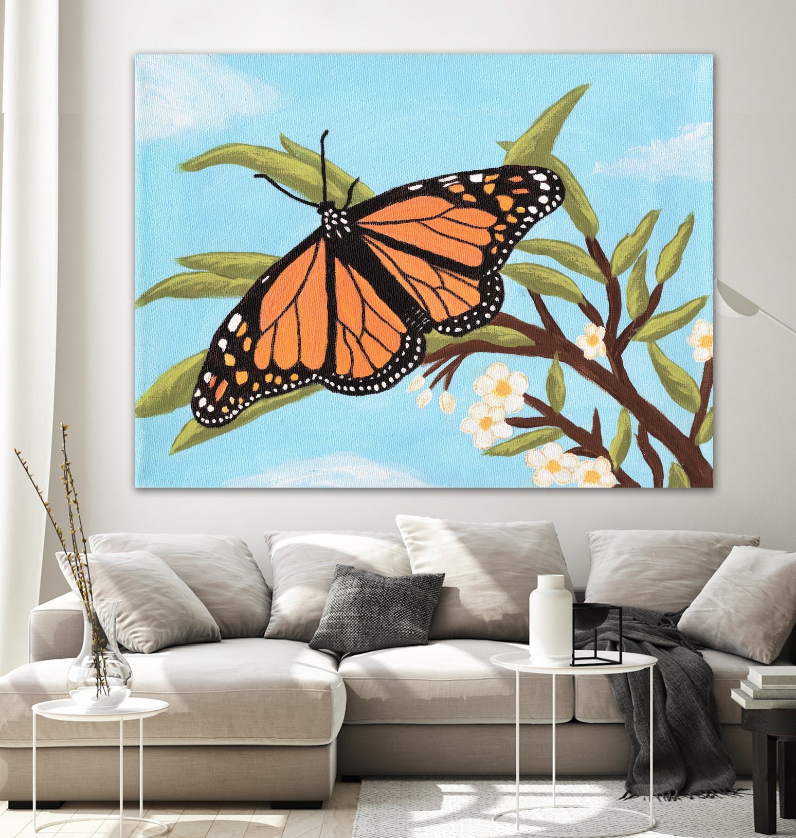 Monarch Butterfly by Living Word Designs Art Studio on GIANT ART - blue digital drawing