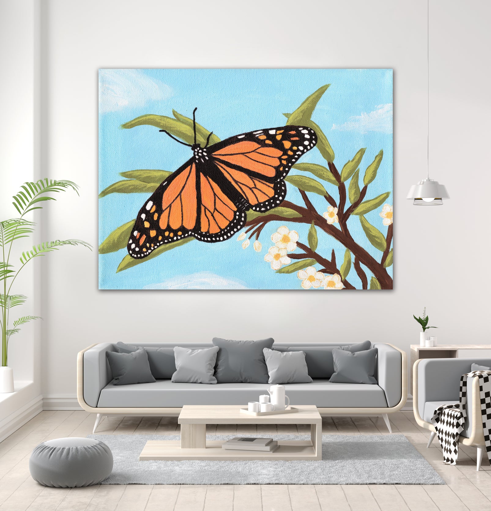 Monarch Butterfly by Living Word Designs Art Studio on GIANT ART - blue digital drawing